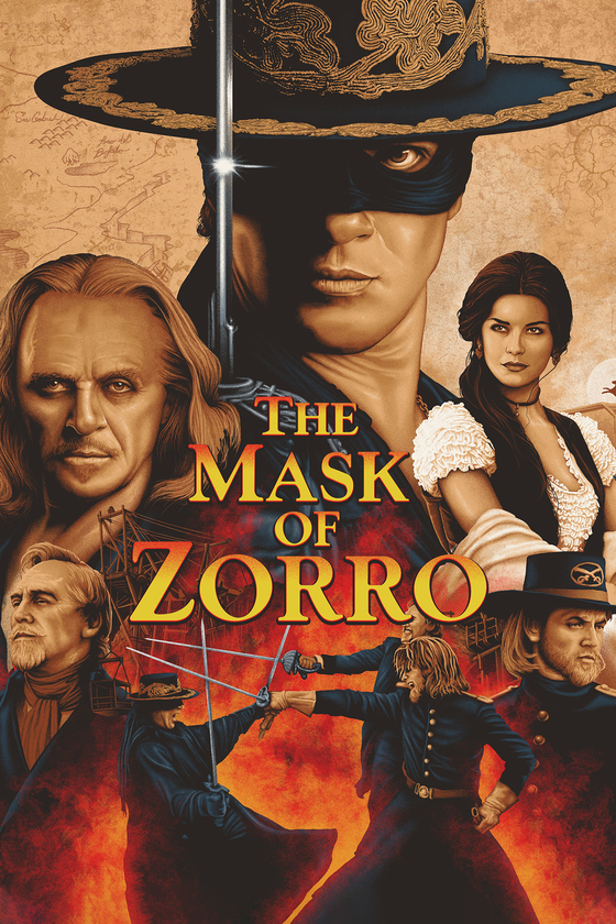 THE MASK OF ZORRO key art