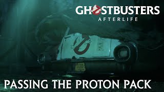 Video thumbnail for GHOSTBUSTERS: AFTERLIFE Vignette<br/>Passing the Proton Pack